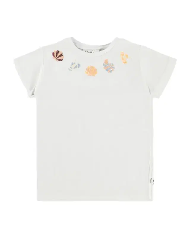 Girl 's Ranva Sequin Floral-Embroidered Tee