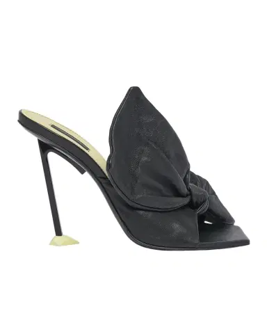 Givenchy 95mm Bow Leather Mule Sandals | Thumbnail 1 Givenchy 95mm Bow Leather Mule Sandals | Thumbnail 1