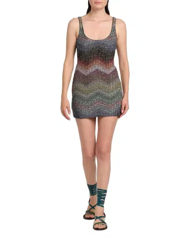 Missoni Sequin Wefted Loom Knit Mini Dress | Thumbnail 1 Missoni Sequin Wefted Loom Knit Mini Dress | Thumbnail 1