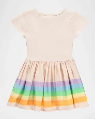 Molo Girl's Carin Short-Sleeve Organic Cotton Dress, Size 6M-2 | Thumbnail 2 Molo Girl's Carin Short-Sleeve Organic Cotton Dress, Size 6M-2 | Thumbnail 2