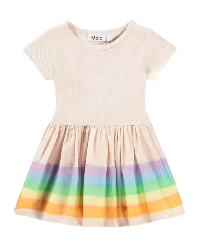 Girl's Carin Short-Sleeve Organic Cotton Dress, Size 6M-2