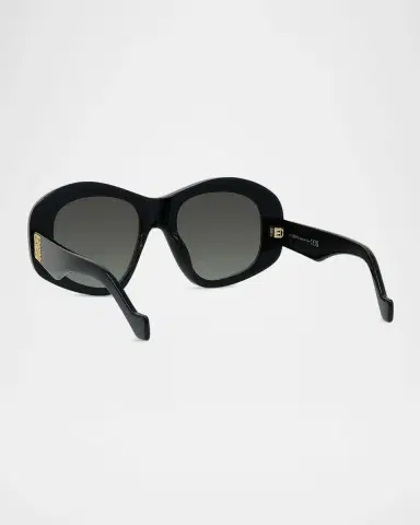 Loewe Anagram 51mm Beveled Acetate Pentagon Sunglasses | Thumbnail 2 Loewe Anagram 51mm Beveled Acetate Pentagon Sunglasses | Thumbnail 2