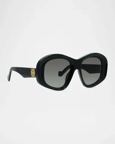 Loewe Anagram 51mm Beveled Acetate Pentagon Sunglasses | Thumbnail 3 Loewe Anagram 51mm Beveled Acetate Pentagon Sunglasses | Thumbnail 3