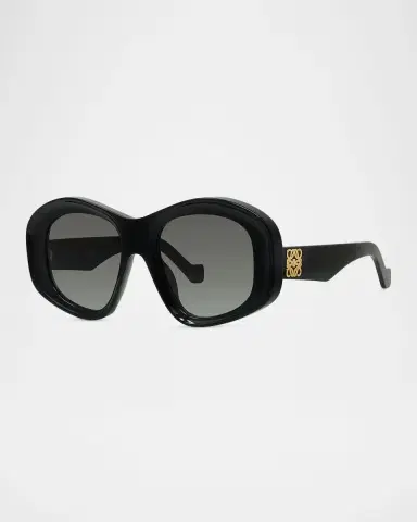 Loewe Anagram 51mm Beveled Acetate Pentagon Sunglasses | Thumbnail 8 Loewe Anagram 51mm Beveled Acetate Pentagon Sunglasses | Thumbnail 8