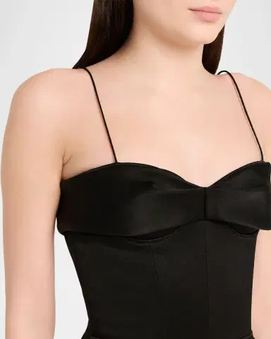 Alex Perry Cupped Draped Satin Gown | Thumbnail 5