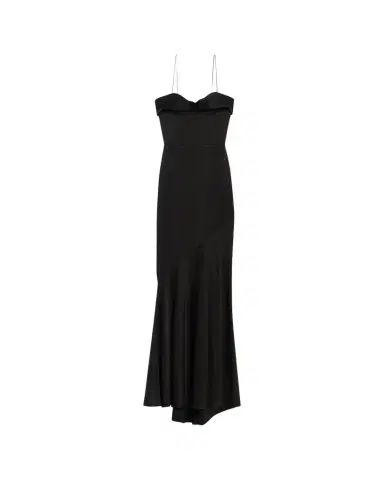 Alex Perry Cupped Draped Satin Gown | Thumbnail 1