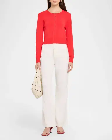 Brandon Maxwell Stevie Straight-Leg Cargo Jeans | Thumbnail 2