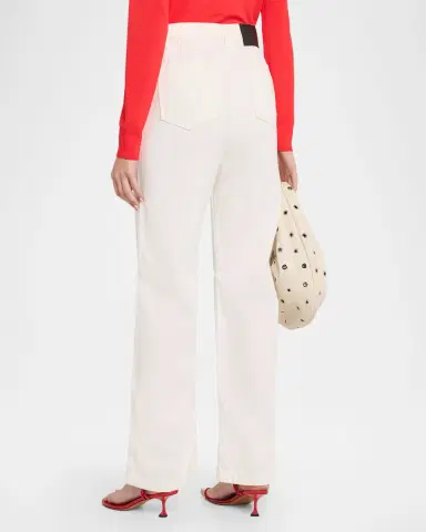 Brandon Maxwell Stevie Straight-Leg Cargo Jeans | Thumbnail 3