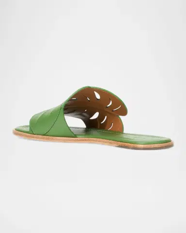 STAUD Palm Leather Flat Slide Sandals | Thumbnail 2