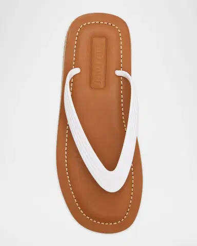 Miu Miu Logo Flat Thong Sandals | Thumbnail 6