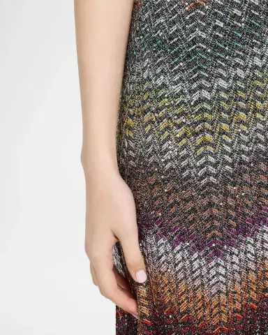 Missoni Sequin Wefted Loom Knit Halterneck Gown | Thumbnail 5