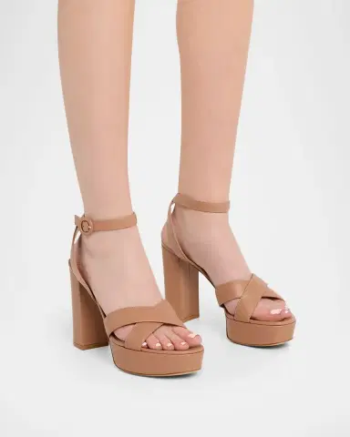 Gianvito Rossi Crisscross Ankle-Strap Platform Sandals | Thumbnail 2