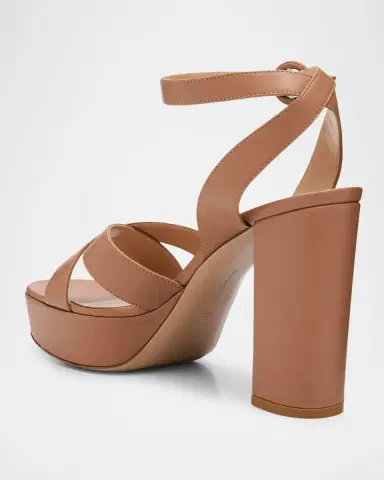 Gianvito Rossi Crisscross Ankle-Strap Platform Sandals | Thumbnail 4