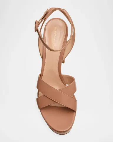 Gianvito Rossi Crisscross Ankle-Strap Platform Sandals | Thumbnail 6