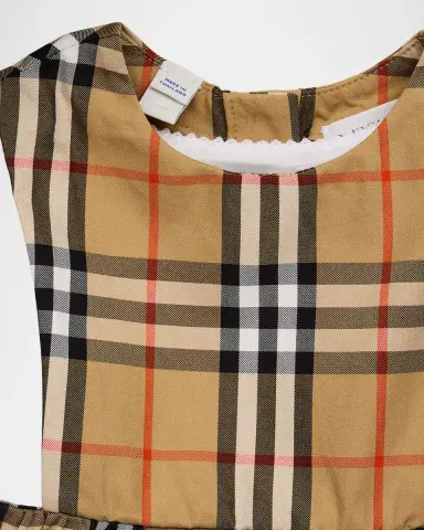 Burberry Girl's Check Cotton Three-Piece Gift Set | Thumbnail 3