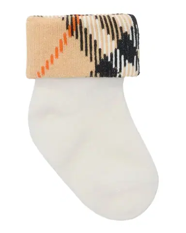 Burberry Kid's Two-Pack Cotton-Blend Socks, Size 1M-18M | Thumbnail 1