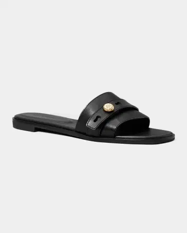Tory Burch Romy Leather Slide Sandals | Thumbnail 5 Tory Burch Romy Leather Slide Sandals | Thumbnail 5