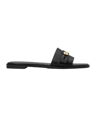 Tory Burch Romy Leather Slide Sandals | Thumbnail 1 Tory Burch Romy Leather Slide Sandals | Thumbnail 1