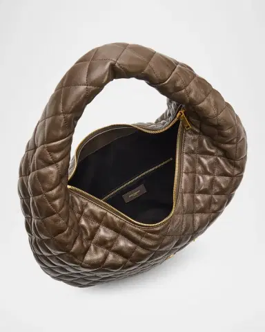 Saint Laurent Icare YSL Quilted Nappa Leather Hobo Bag | Thumbnail 3 Saint Laurent Icare YSL Quilted Nappa Leather Hobo Bag | Thumbnail 3