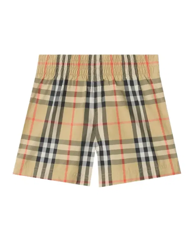 Burberry Boy 's Check Swim Shorts, Size 6M-3