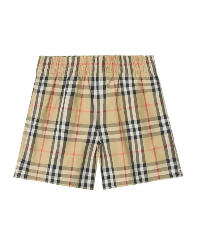 Burberry Boy 's Check Swim Shorts, Size 3-14
