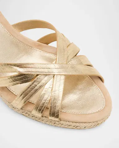 Veronica Beard Phylina Leather Espadrille Wedge Sandals | Thumbnail 5