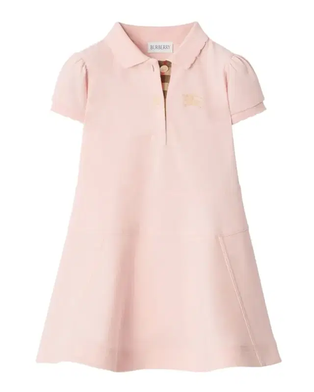 Girl 's Cotton Polo Shirt Dress, Size 6M-3