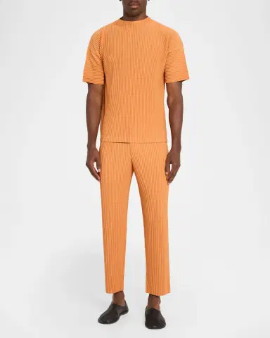 Homme Plissé Issey Miyake Men's Monthly Colors Pleated Tapered-Leg Pants | Thumbnail 2