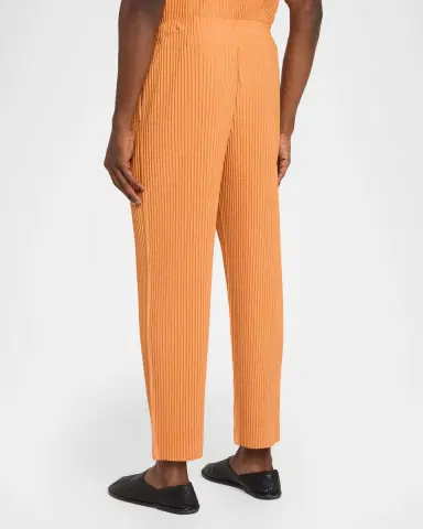 Homme Plissé Issey Miyake Men's Monthly Colors Pleated Tapered-Leg Pants | Thumbnail 3