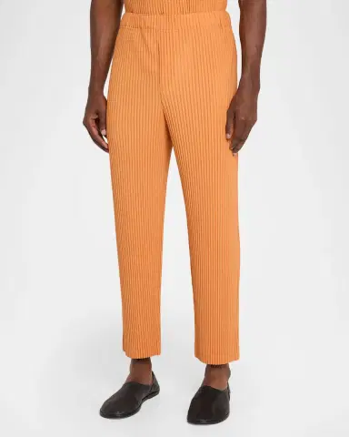 Homme Plissé Issey Miyake Men's Monthly Colors Pleated Tapered-Leg Pants | Thumbnail 4