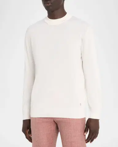 Stefano Ricci Men's Silk Knit Mock-Neck Sweater | Thumbnail 4