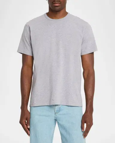 JW Anderson Men's Embroidered-Anchor Cotton Crewneck T-Shirt | Thumbnail 4