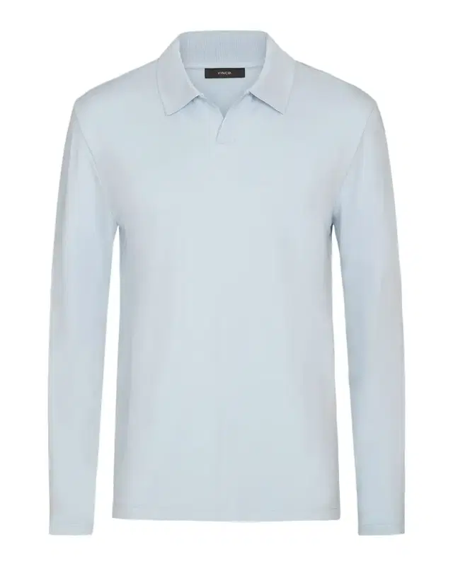 Men 's Milano Pima Cotton-Blend Johnny-Collar Polo Shirt Men 's Milano Pima Cotton-Blend Johnny-Collar Polo Shirt