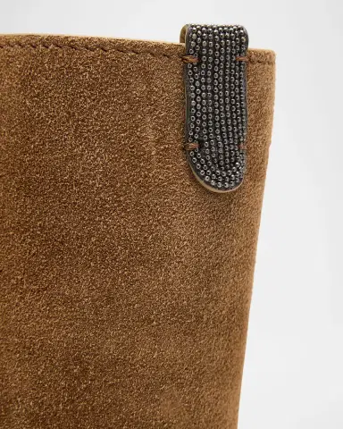 Brunello Cucinelli BC Duo Suede Medium Bag | Thumbnail 6