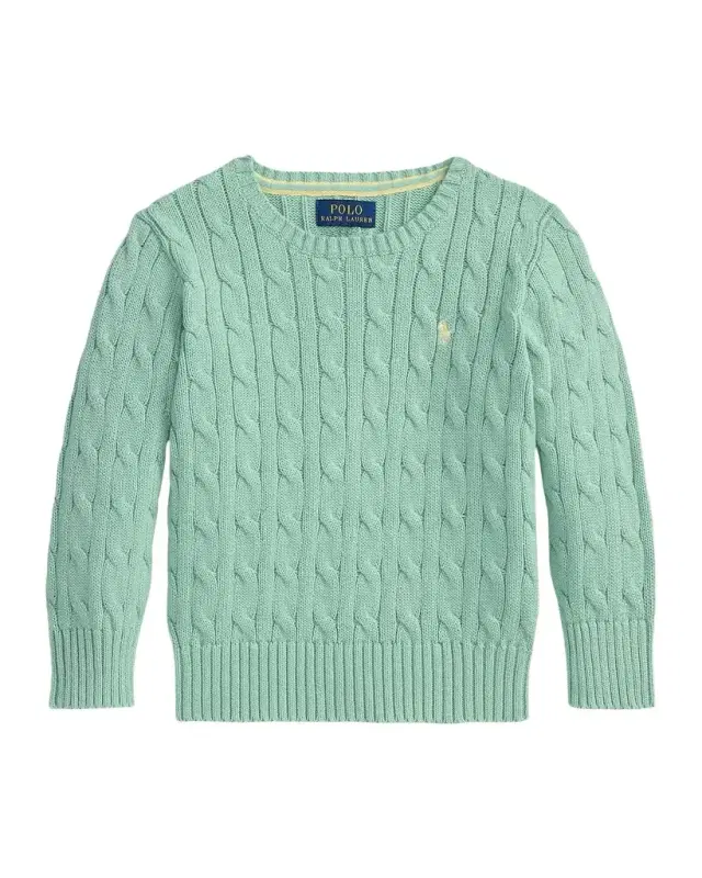 Little Boy 's & Boy 's Cable-Knit Cotton Sweater