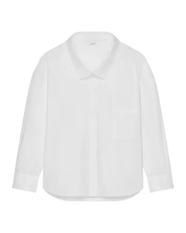 Givenchy Wide-Collar Cotton Poplin Oversized Shirt