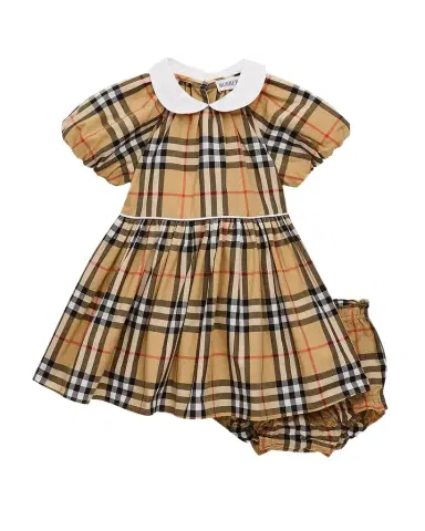 Burberry Girl's Check Cotton Dress with Bloomers | Thumbnail 1 Burberry Girl's Check Cotton Dress with Bloomers | Thumbnail 1