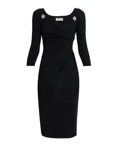 Chiara Boni La Petite Robe Litsa Rhinestone-Embellished Jersey Dress | Thumbnail 1 Chiara Boni La Petite Robe Litsa Rhinestone-Embellished Jersey Dress | Thumbnail 1