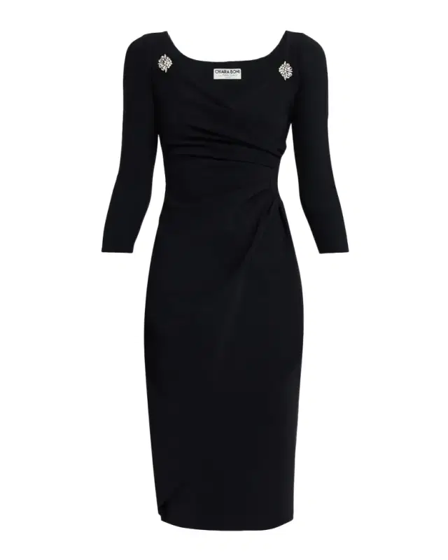 Chiara Boni La Petite Robe Litsa Rhinestone-Embellished Jersey Dress