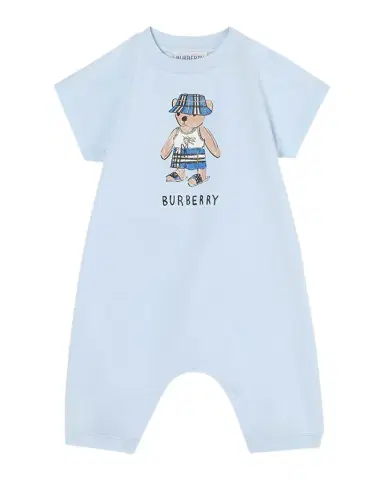 Burberry Boy's Jensen Teddy Cotton Playsuit, Size 1M-18M | Thumbnail 1