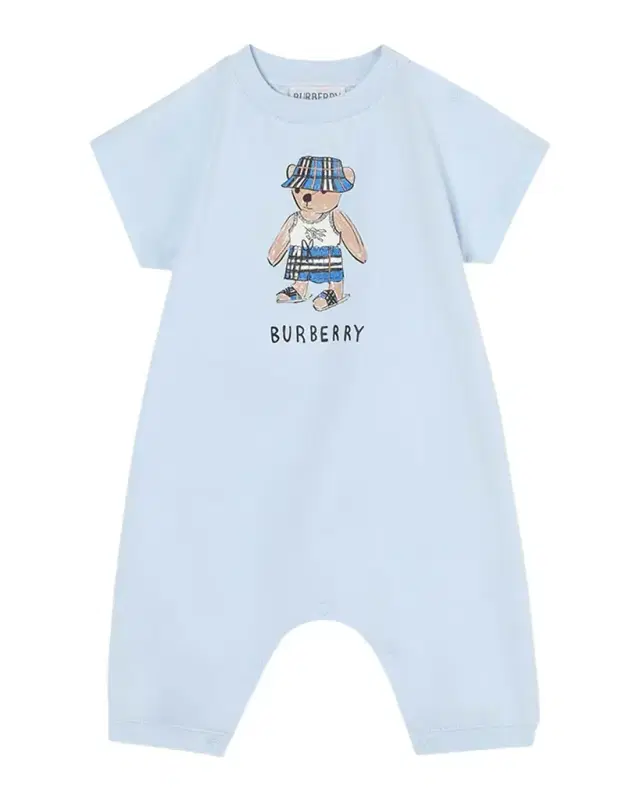 Burberry Boy 's Jensen Teddy Cotton Playsuit, Size 1M-18M
