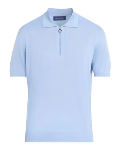 Stefano Ricci Men's Cashmere, Wool and Silk Quarter-Zip Polo Shirt | Thumbnail 1 Stefano Ricci Men's Cashmere, Wool and Silk Quarter-Zip Polo Shirt | Thumbnail 1