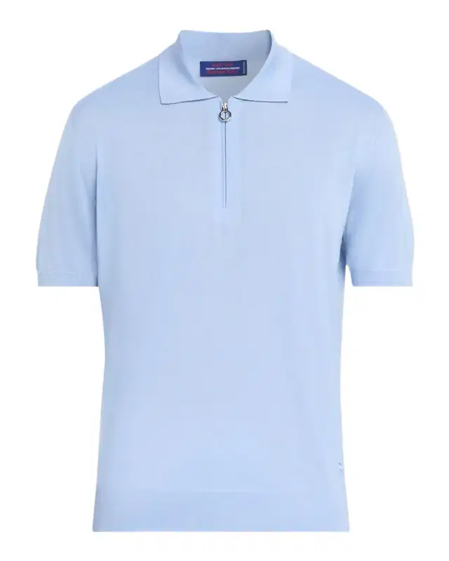 Men 's Cashmere, Wool and Silk Quarter-Zip Polo Shirt Men 's Cashmere, Wool and Silk Quarter-Zip Polo Shirt