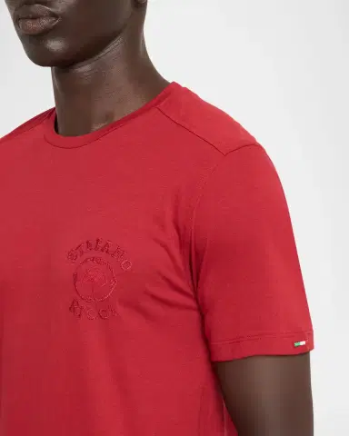 Stefano Ricci Men's Tonal Logo Crewneck T-Shirt | Thumbnail 5