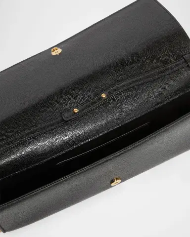 Saint Laurent Kate YSL Pebbled Leather Clutch Bag | Thumbnail 3 Saint Laurent Kate YSL Pebbled Leather Clutch Bag | Thumbnail 3
