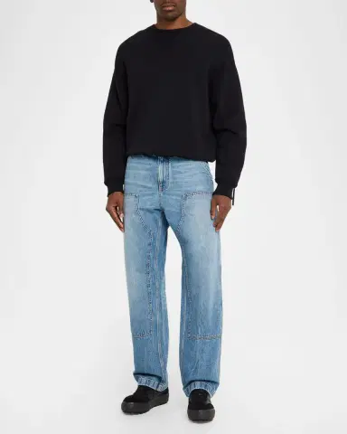 Versace Men's Straight-Leg Carpenter Jeans | Thumbnail 2