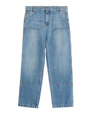 Versace Men's Straight-Leg Carpenter Jeans | Thumbnail 1