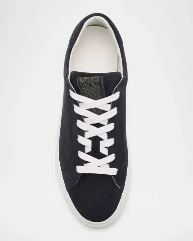 Brunello Cucinelli Monili Suede Low-Top Sneakers | Thumbnail 6 Brunello Cucinelli Monili Suede Low-Top Sneakers | Thumbnail 6