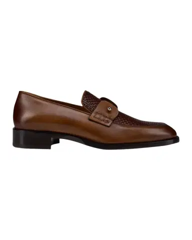 Christian Louboutin Men's Chambelimoc Woven Leather Boat Shoes | Thumbnail 1 Christian Louboutin Men's Chambelimoc Woven Leather Boat Shoes | Thumbnail 1
