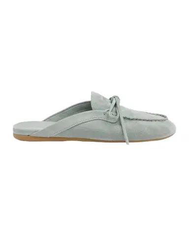 Miu Miu Sabot Suede Moccasin Mules | Thumbnail 1 Miu Miu Sabot Suede Moccasin Mules | Thumbnail 1